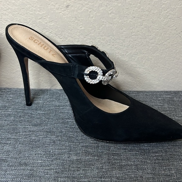 Schutz Black Pointy Heels - Picture 5 of 10